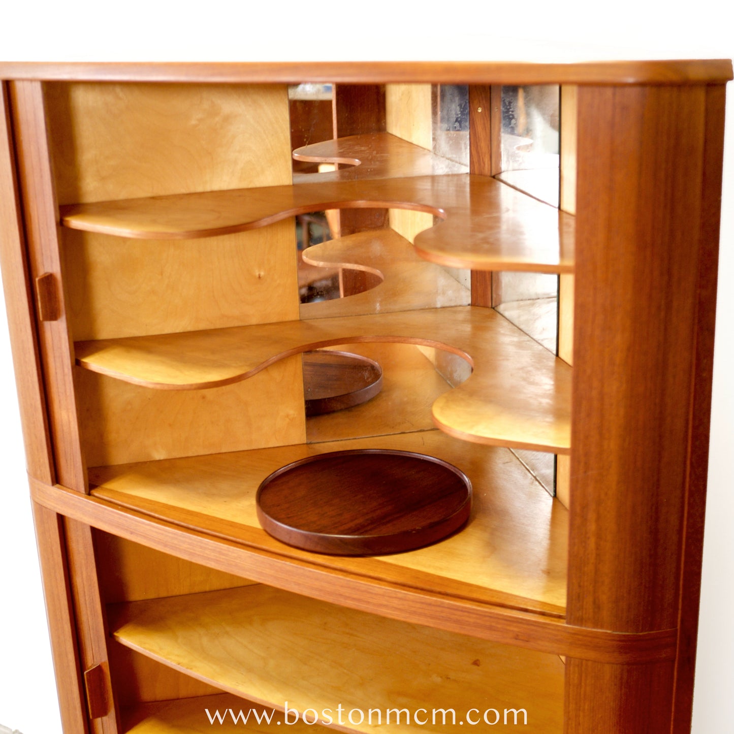 Skovmand & Andersen Model #3 Corner Cabinet Designed by Arne Hovmand Olsen - #A2083