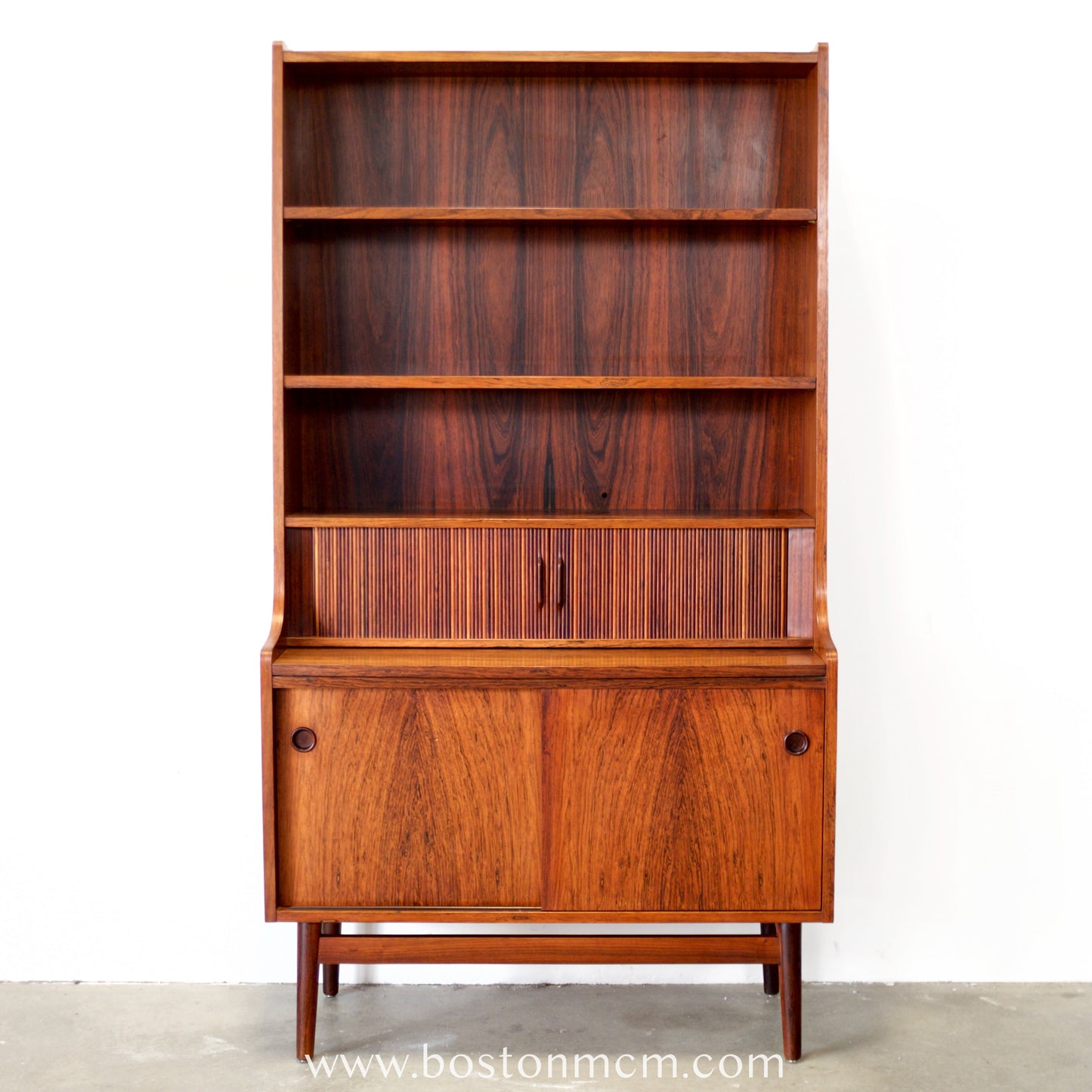 Nexø Møbelfabrik Rosewood Secretary Desk / Bookcase Designed by Johannes Sorth - #A2245