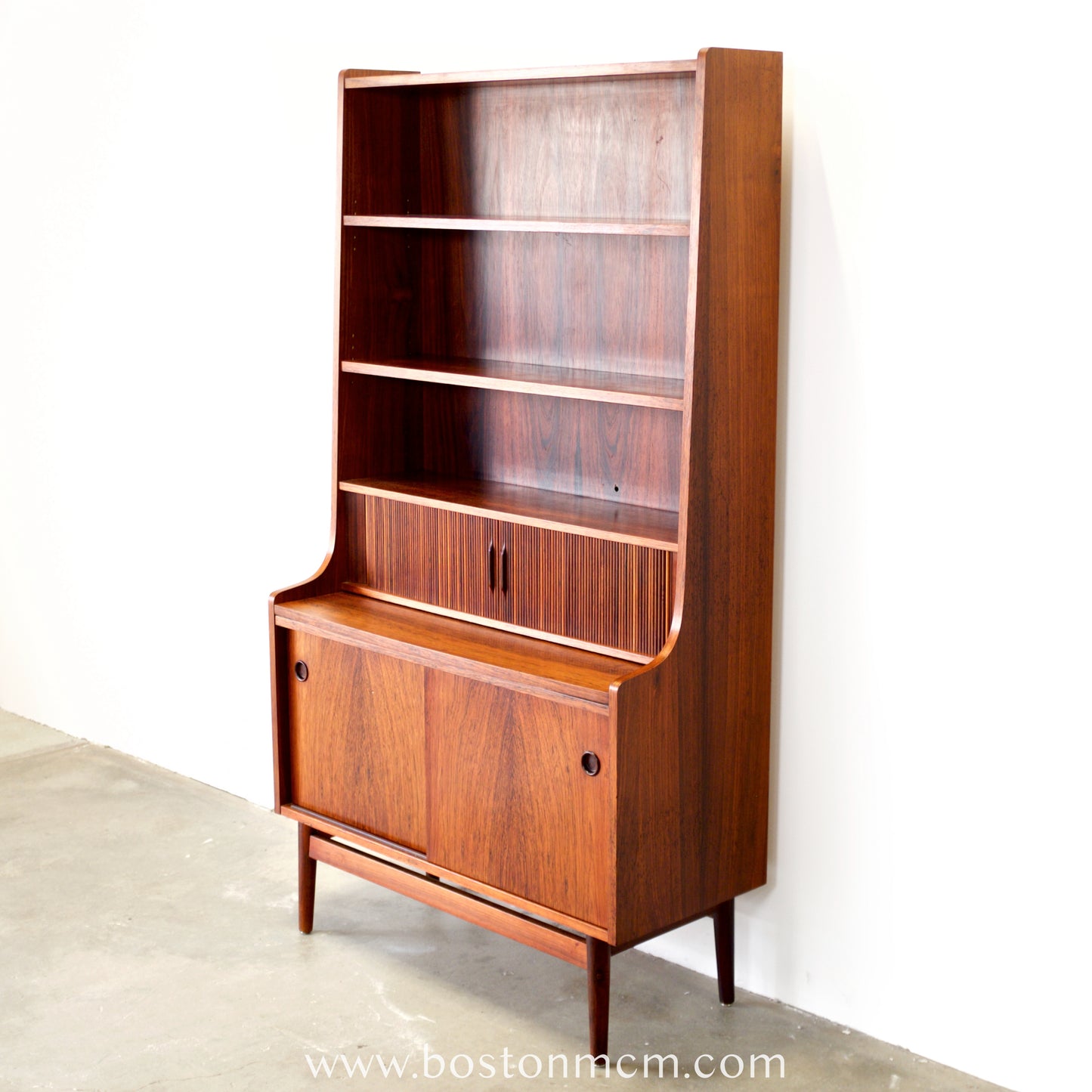 Nexø Møbelfabrik Rosewood Secretary Desk / Bookcase Designed by Johannes Sorth - #A2245