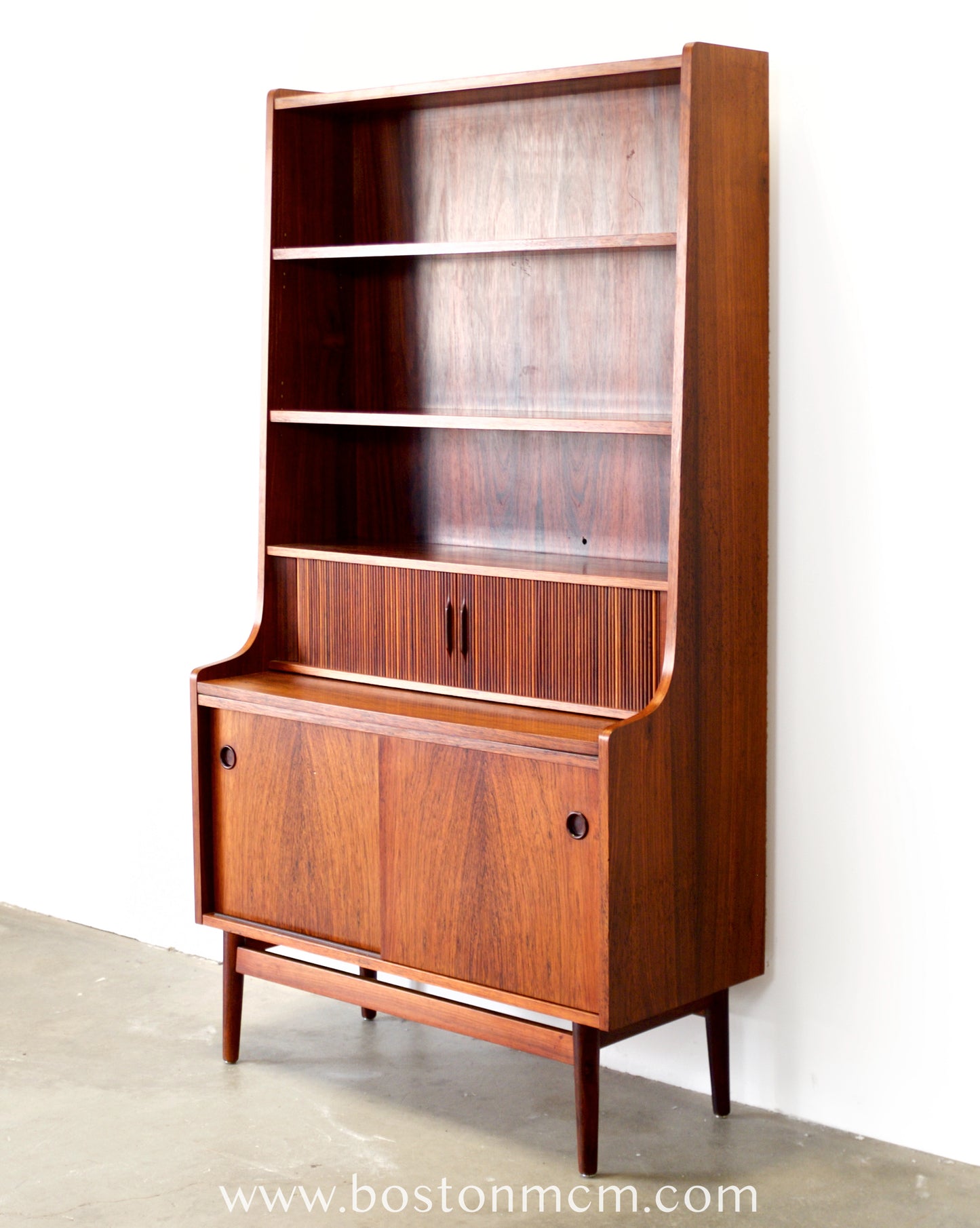 Nexø Møbelfabrik Rosewood Secretary Desk / Bookcase Designed by Johannes Sorth - #A2245