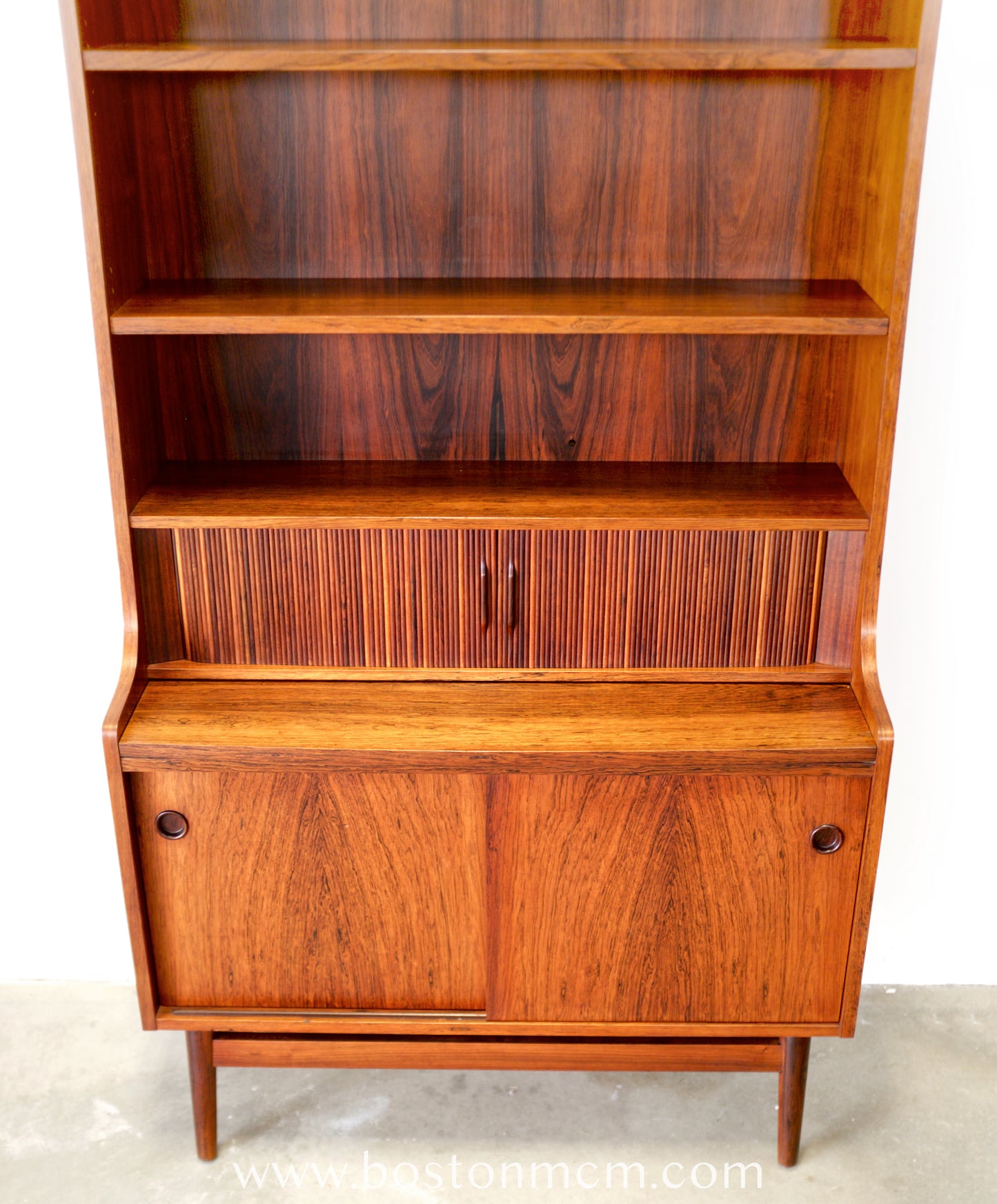 Nexø Møbelfabrik Rosewood Secretary Desk / Bookcase Designed by Johannes Sorth - #A2245