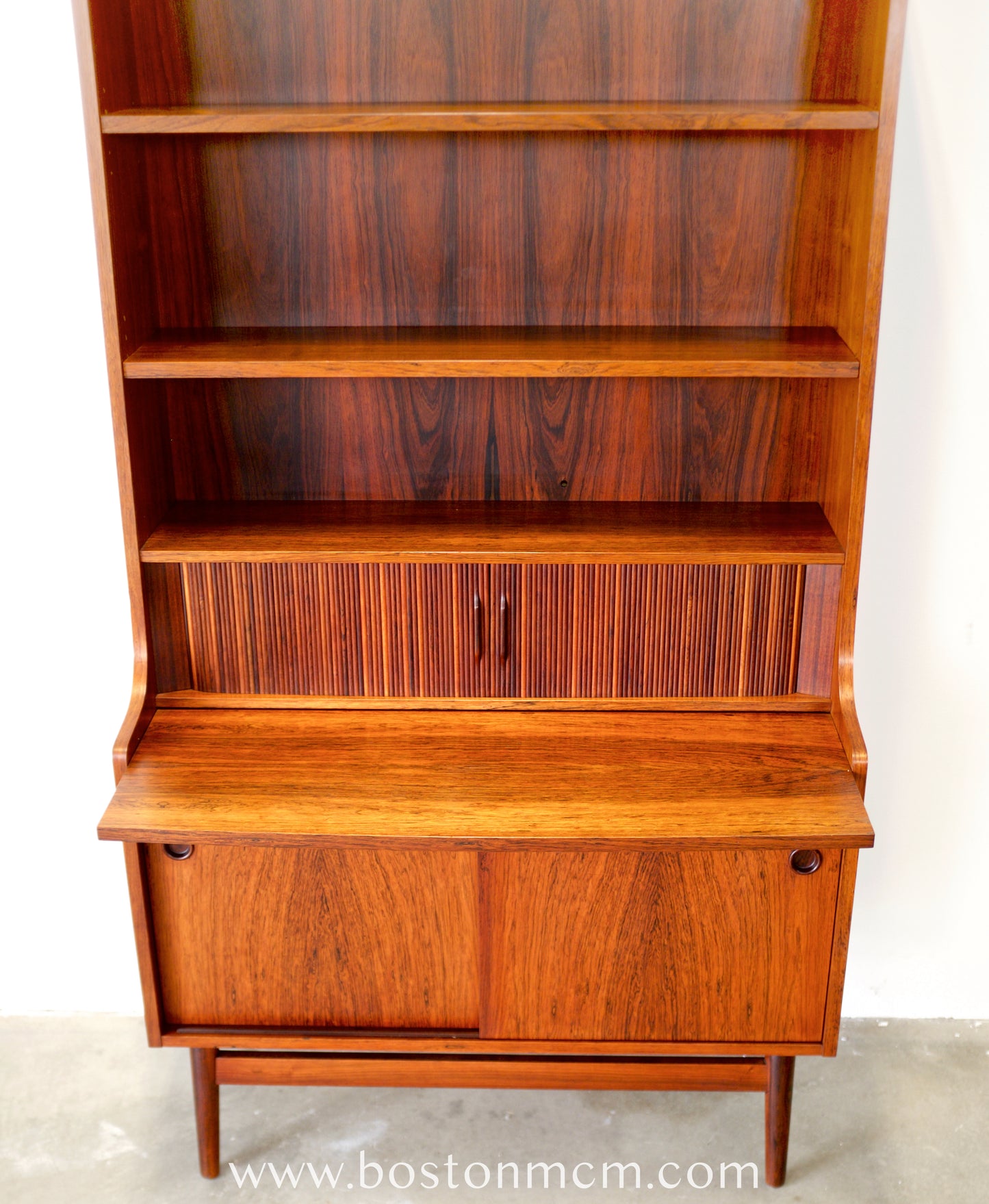 Nexø Møbelfabrik Rosewood Secretary Desk / Bookcase Designed by Johannes Sorth - #A2245