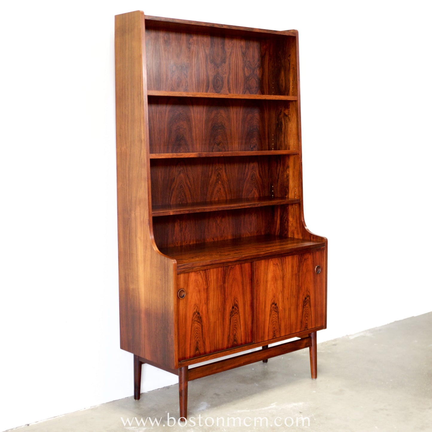 Nexø Møbelfabrik Rosewood Bookcase Designed by Johannes Sorth - #A2242