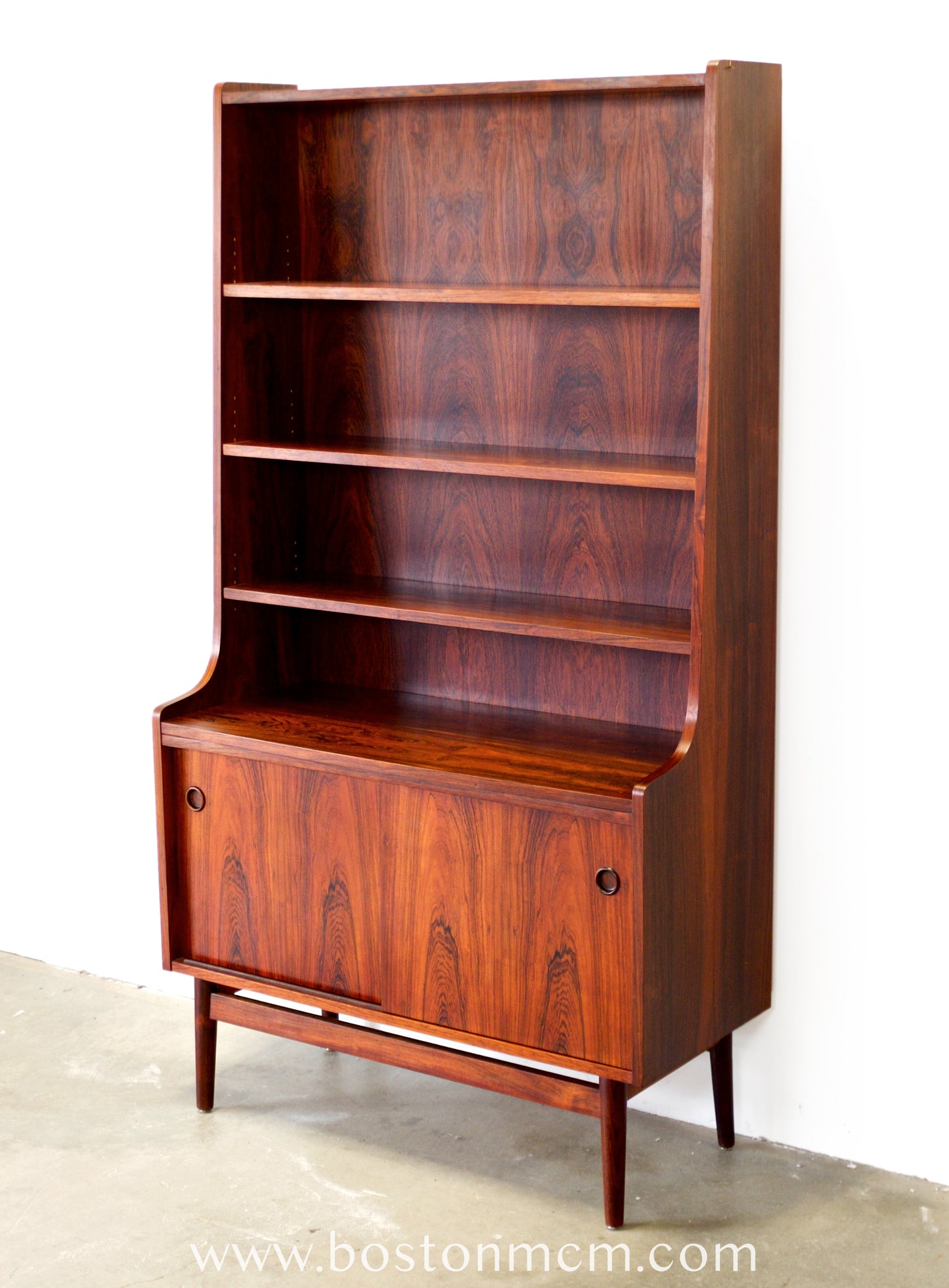 Nexø Møbelfabrik Rosewood Bookcase Designed by Johannes Sorth - #A2242