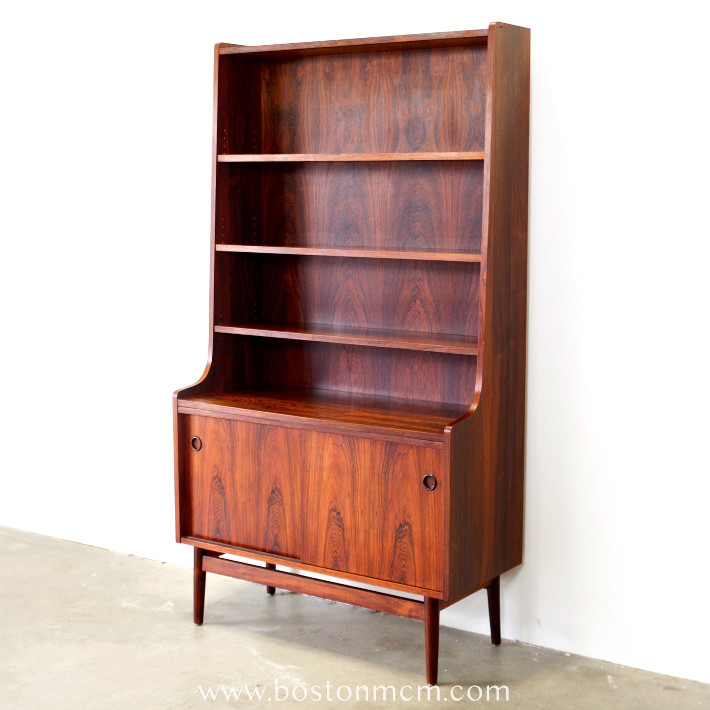 Nexø Møbelfabrik Rosewood Bookcase Designed by Johannes Sorth - #A2242