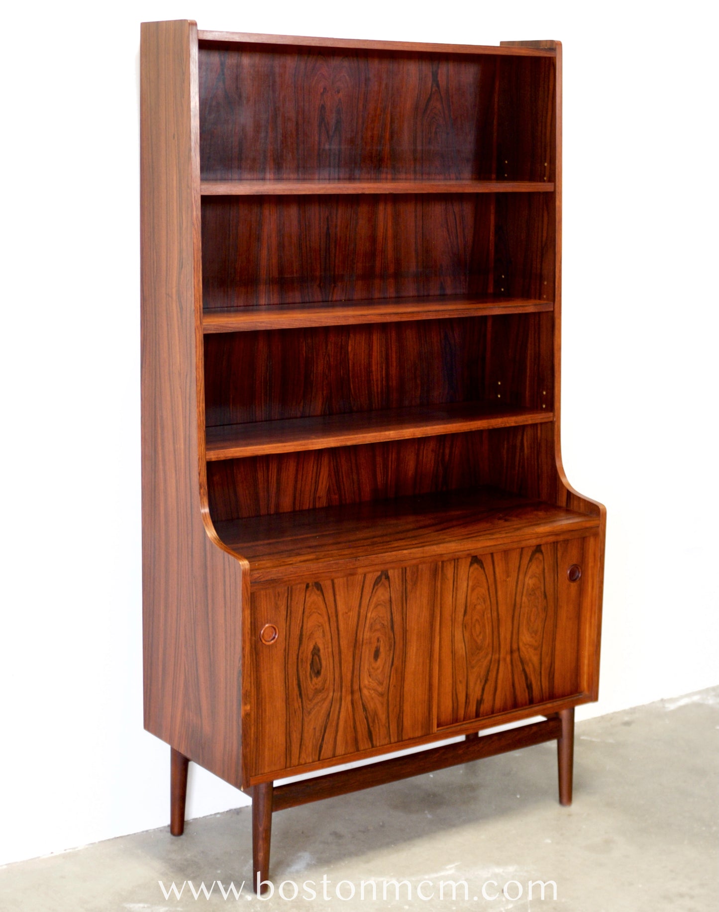 Nexø Møbelfabrik Rosewood Bookcase Designed by Johannes Sorth - #A2245-B