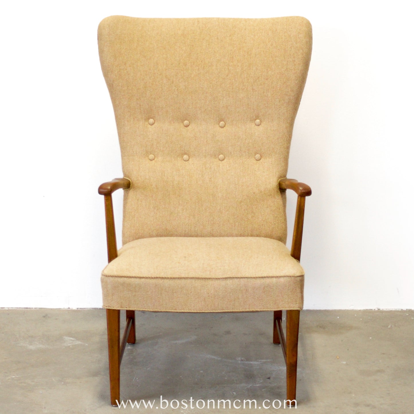 Danish Wingback Armchair in Oak - #A1905