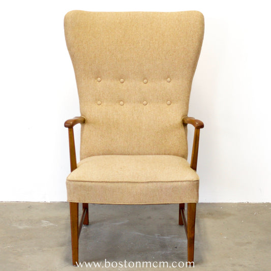 Danish Wingback Armchair in Oak - #A1905