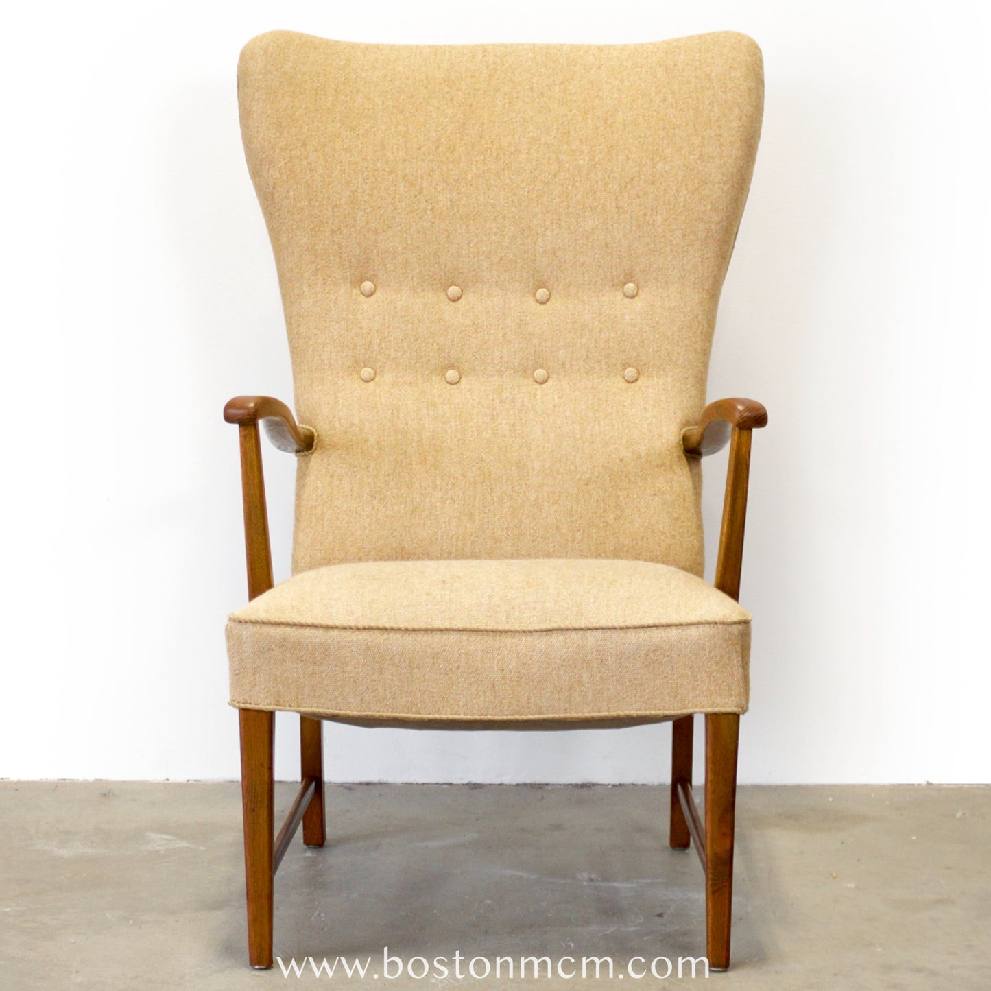 Danish Wingback Armchair in Oak - #A1905
