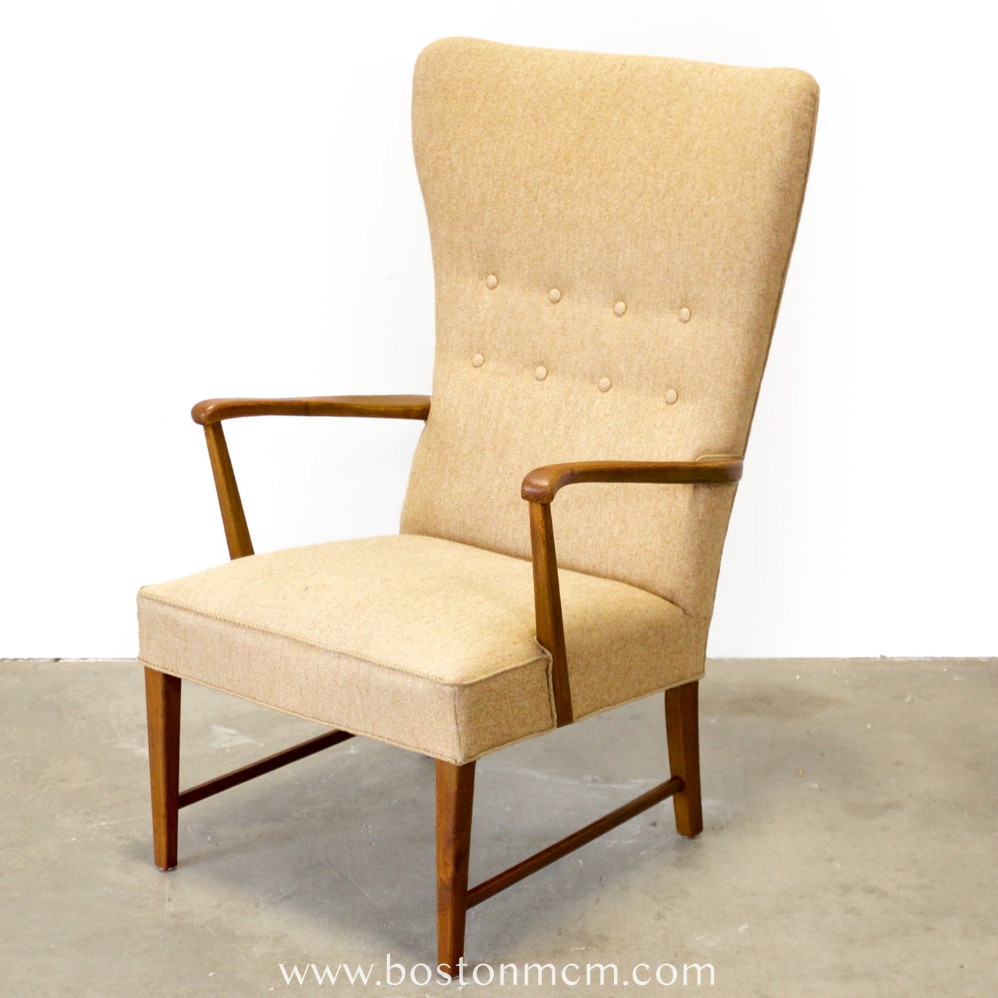 Danish Wingback Armchair in Oak - #A1905