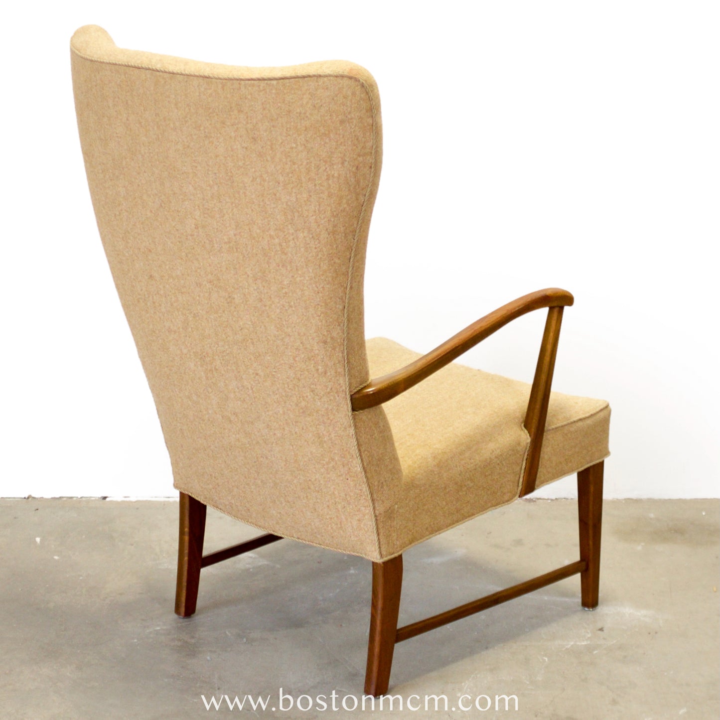 Danish Wingback Armchair in Oak - #A1905