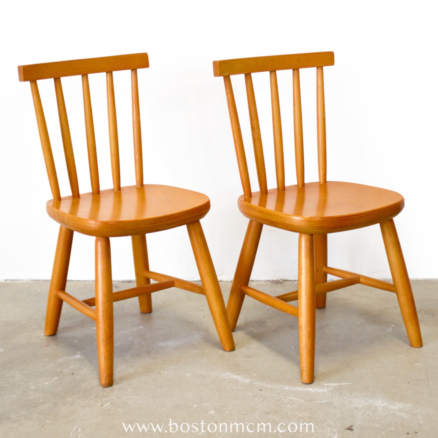 Pair of Child’s Chairs in the Style of FDB Møbler Model J46 Designed by Poul Volther - #A1929