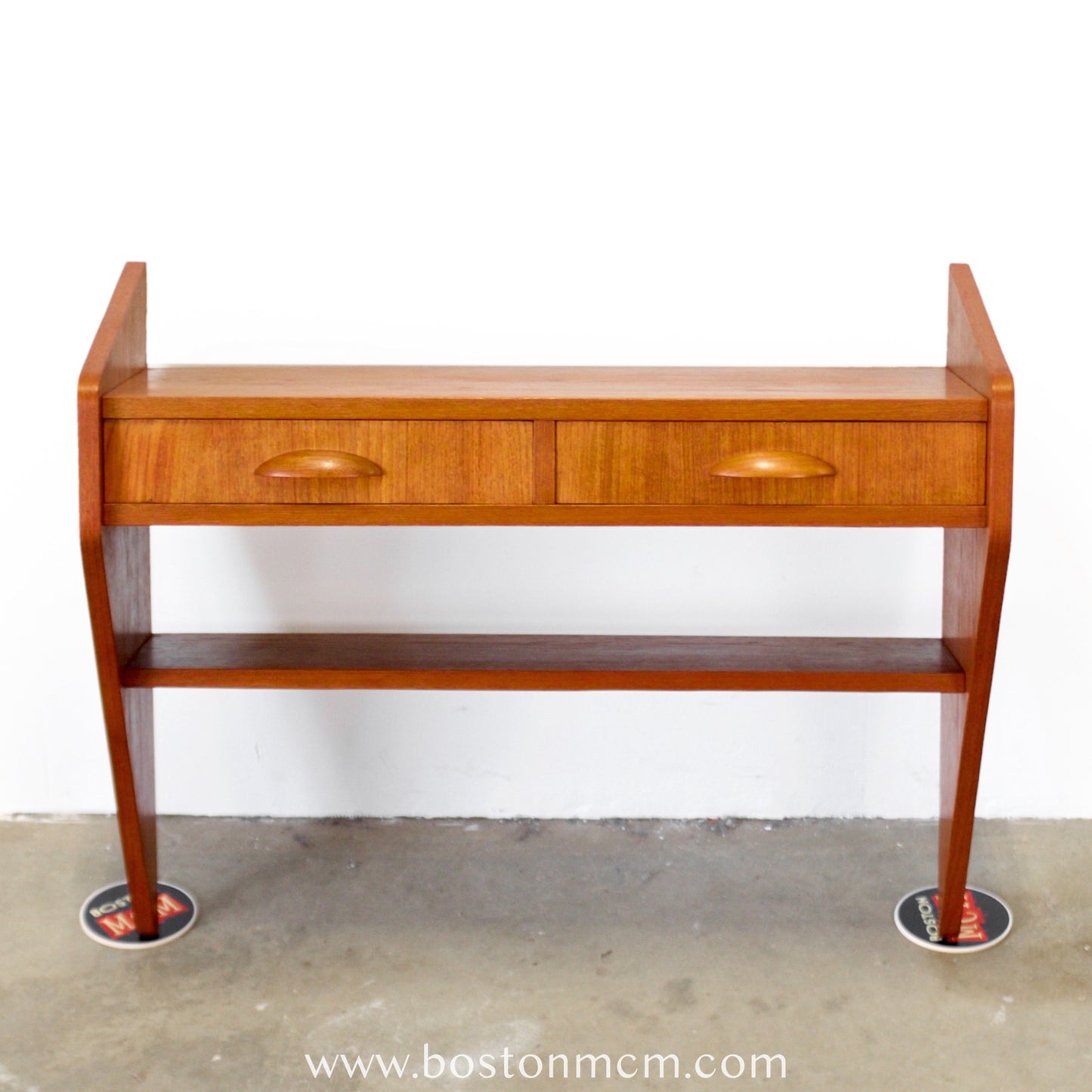 Danish Teak Wall-Mounted Entry Drawer / Shelf / Hallway Table - #A1849