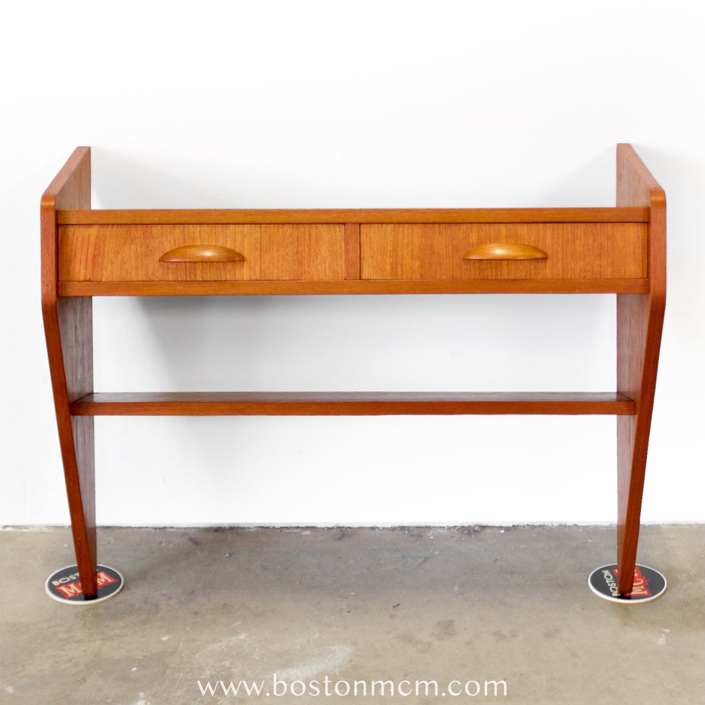 Danish Teak Wall-Mounted Entry Drawer / Shelf / Hallway Table - #A1849