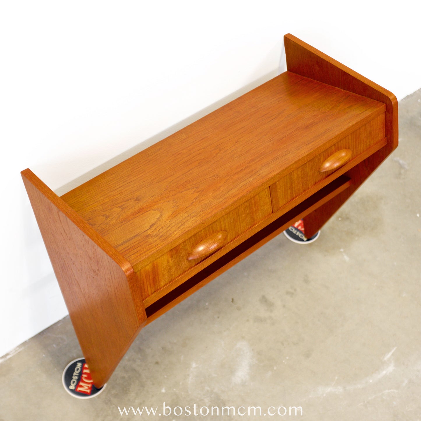 Danish Teak Wall-Mounted Entry Drawer / Shelf / Hallway Table - #A1849