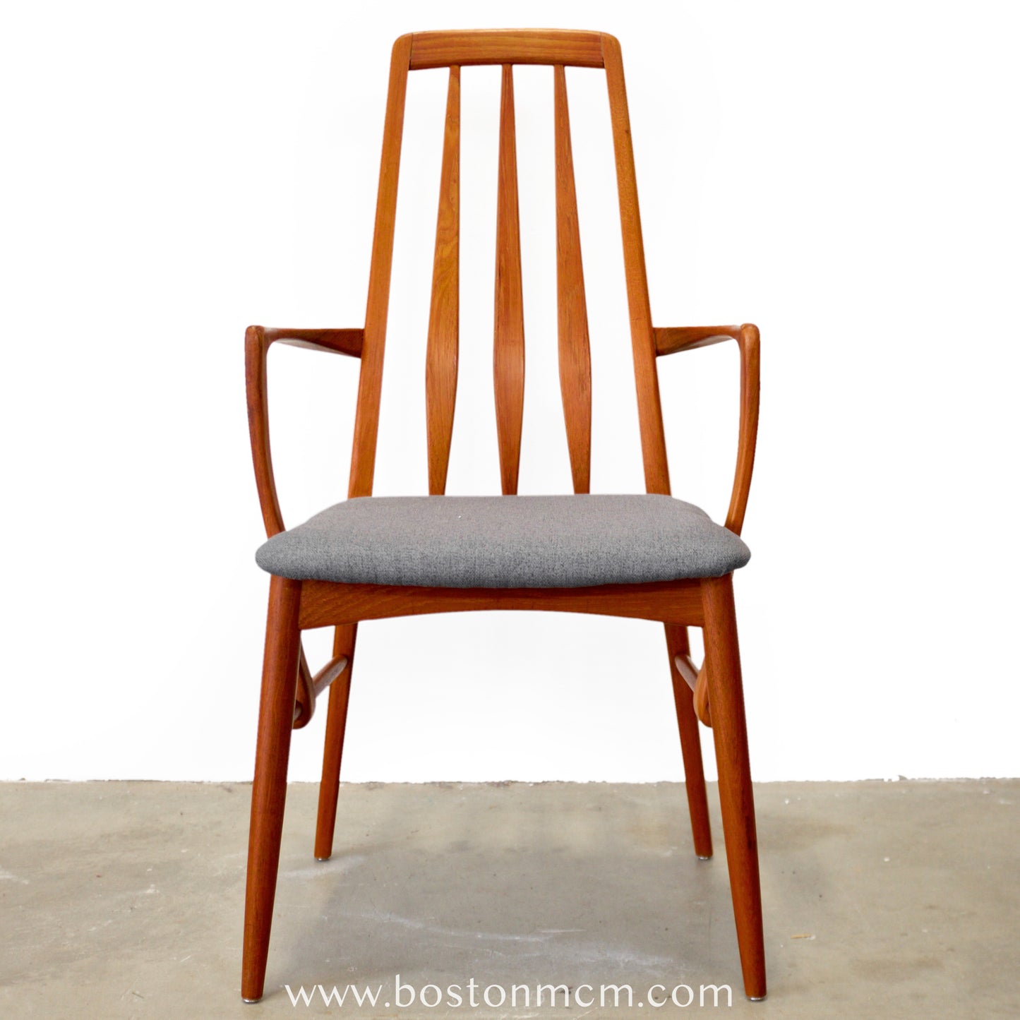 Koefoeds Hornslet "Eva" Teak Dining Armchair - #A1926