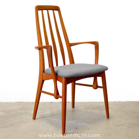 Koefoeds Hornslet "Eva" Teak Dining Armchair - #A1926