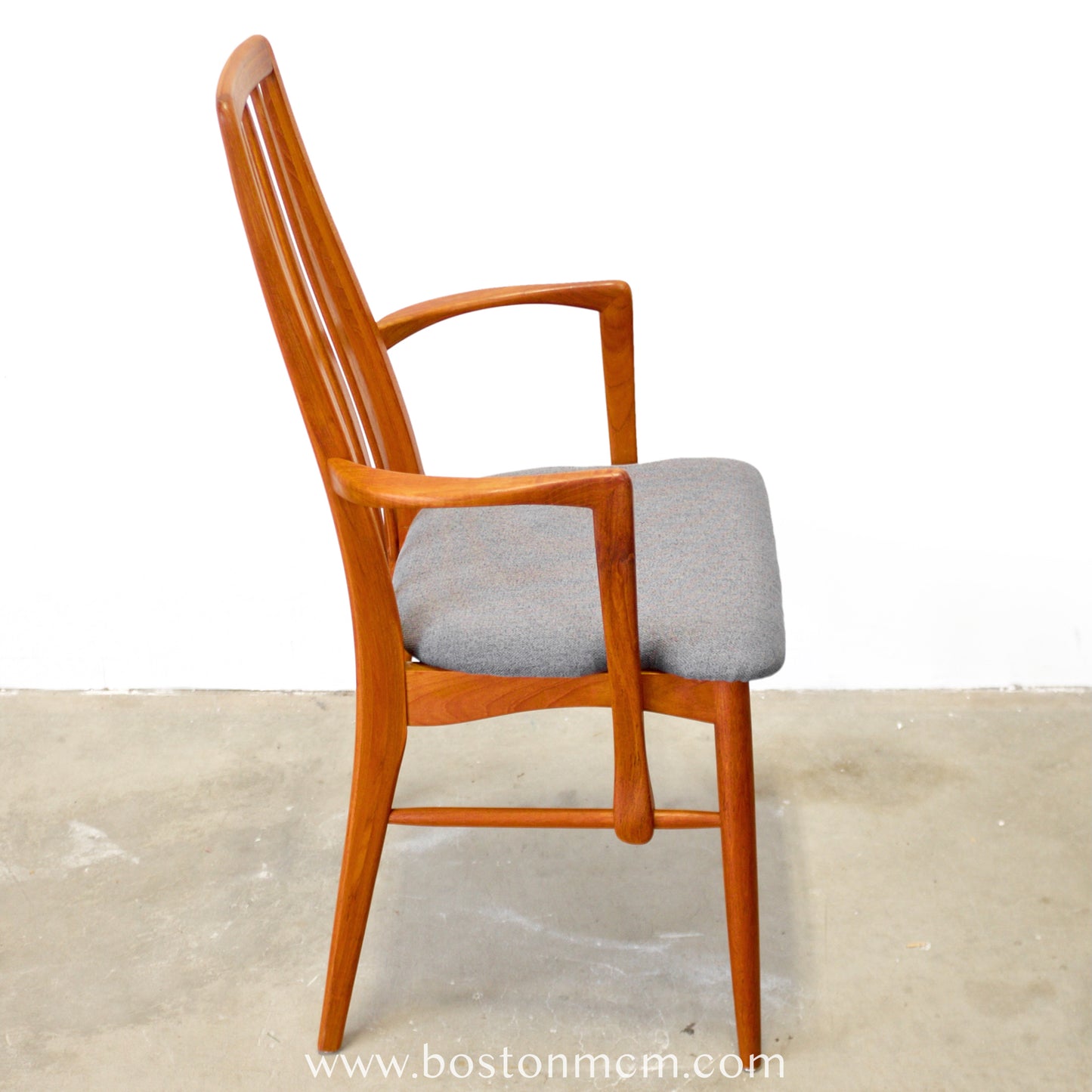 Koefoeds Hornslet "Eva" Teak Dining Armchair - #A1926