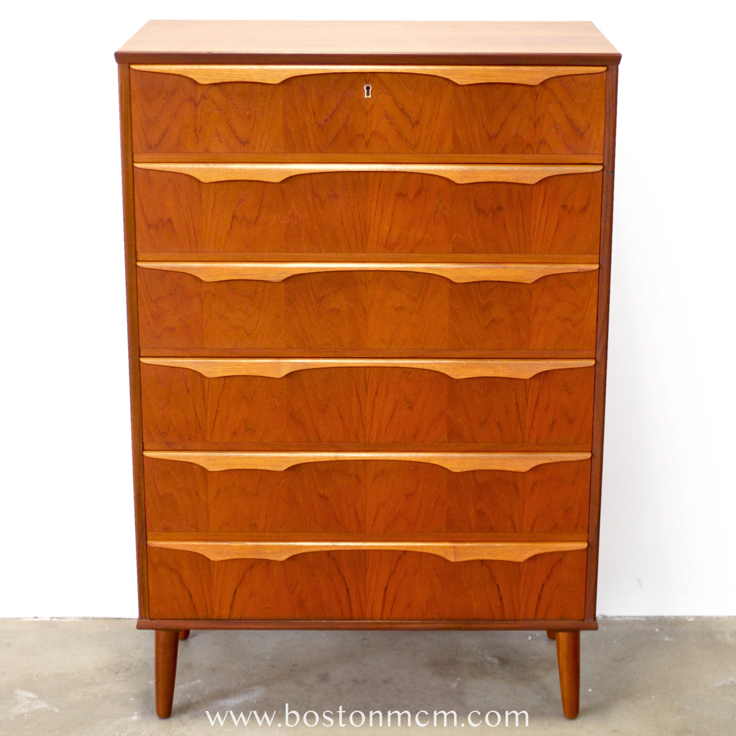Trekanten–Hestbæk AS 6 Drawer Teak Dresser Designed by Claus Okholm - #A1935