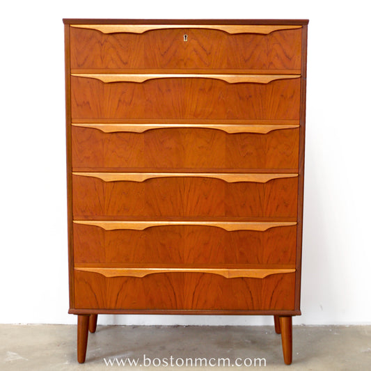 Trekanten–Hestbæk AS 6 Drawer Teak Dresser Designed by Claus Okholm - #A1935