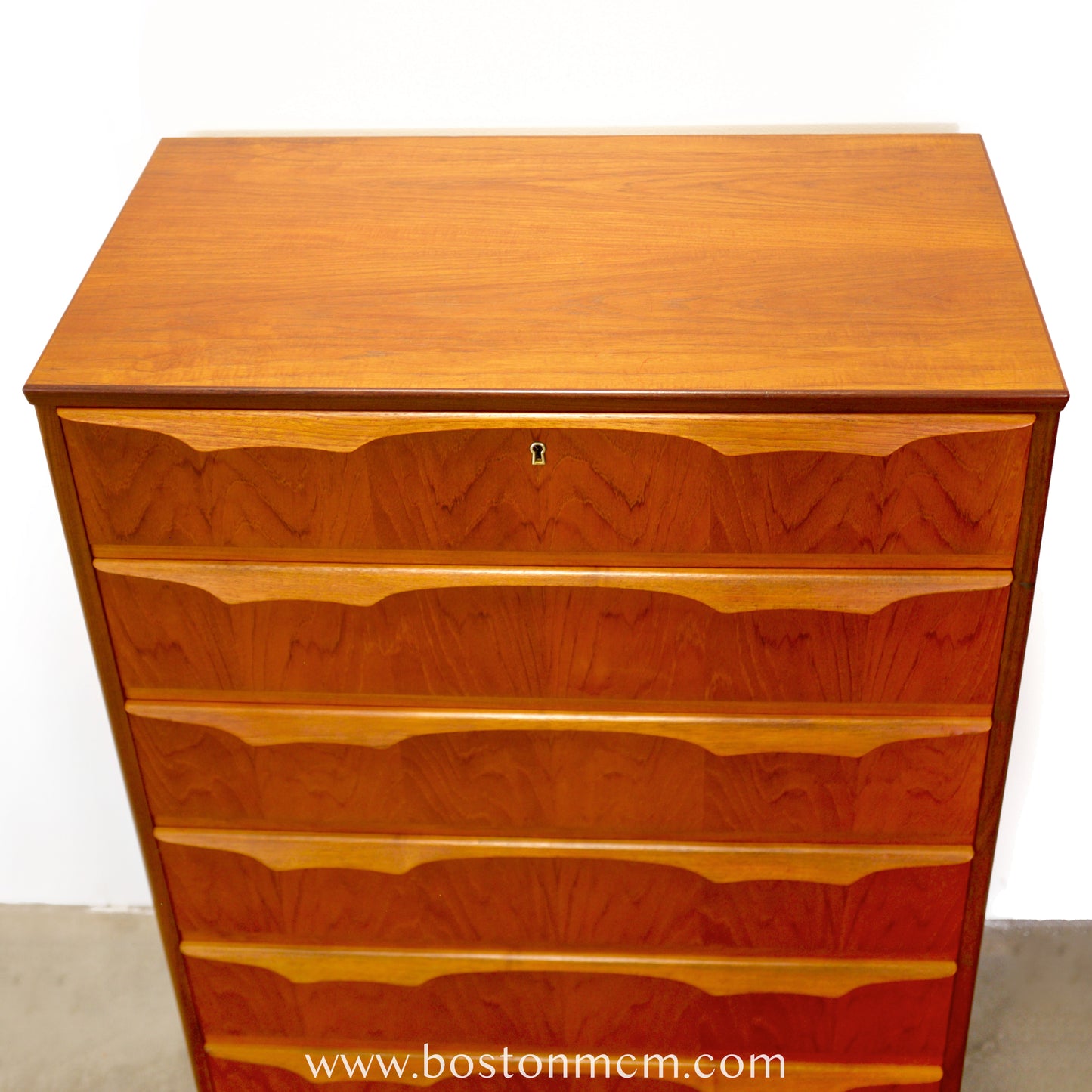 Trekanten–Hestbæk AS 6 Drawer Teak Dresser Designed by Claus Okholm - #A1935