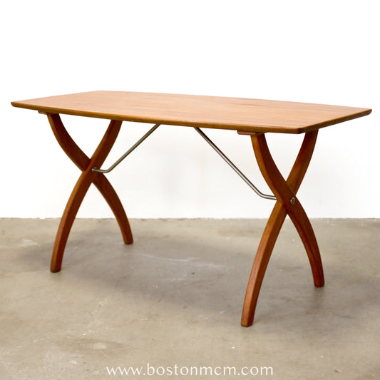 Westerberg Möbler Teak & Brass Coffee Table, Attributed to David Rosén - #A2223