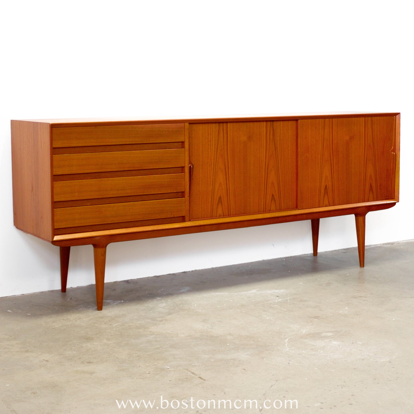 Omann Jun. Møbelfabrik Model 18 Teak Sideboard Designed by Gunni Omann - #A2247