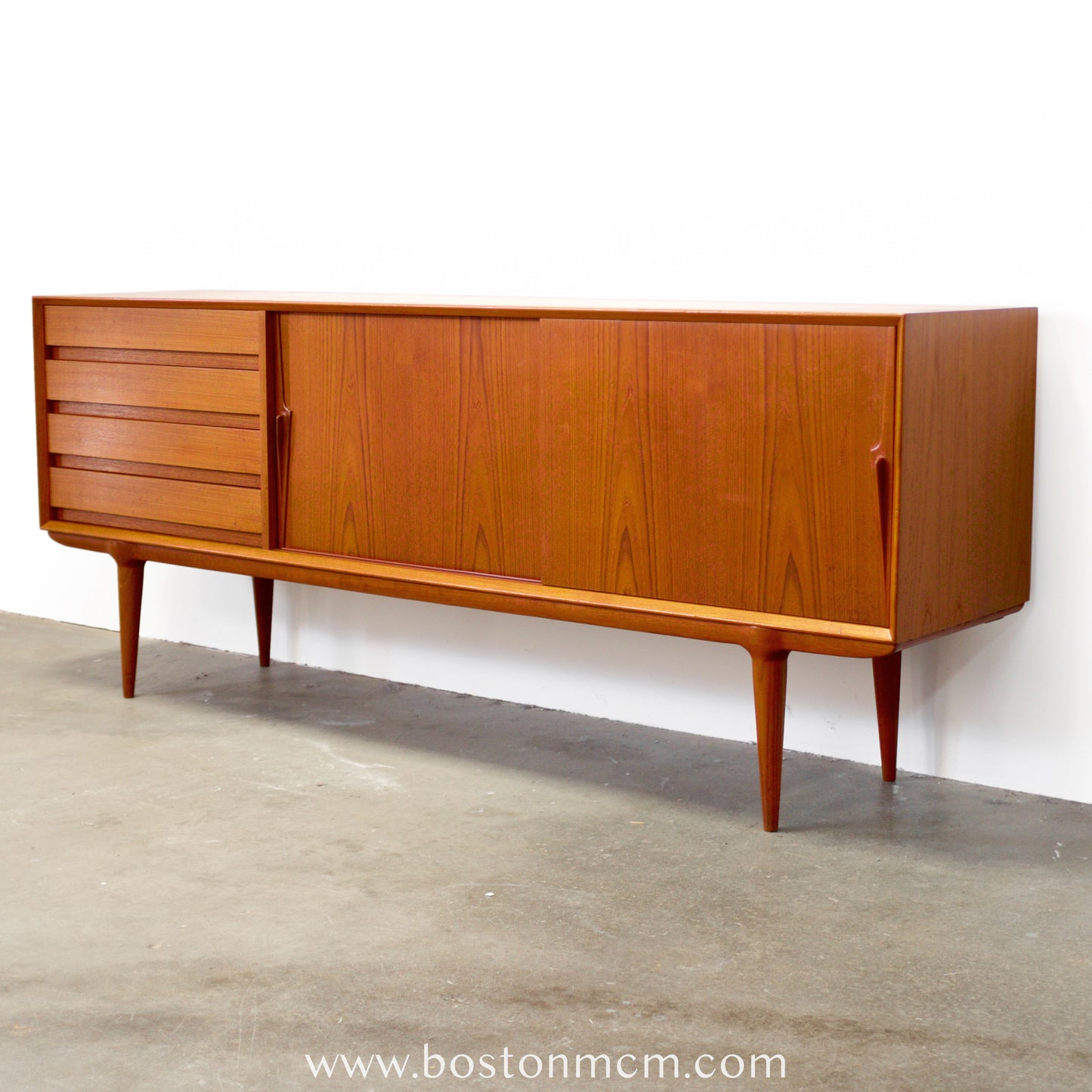 Omann Jun. Møbelfabrik Model 18 Teak Sideboard Designed by Gunni Omann - #A2247