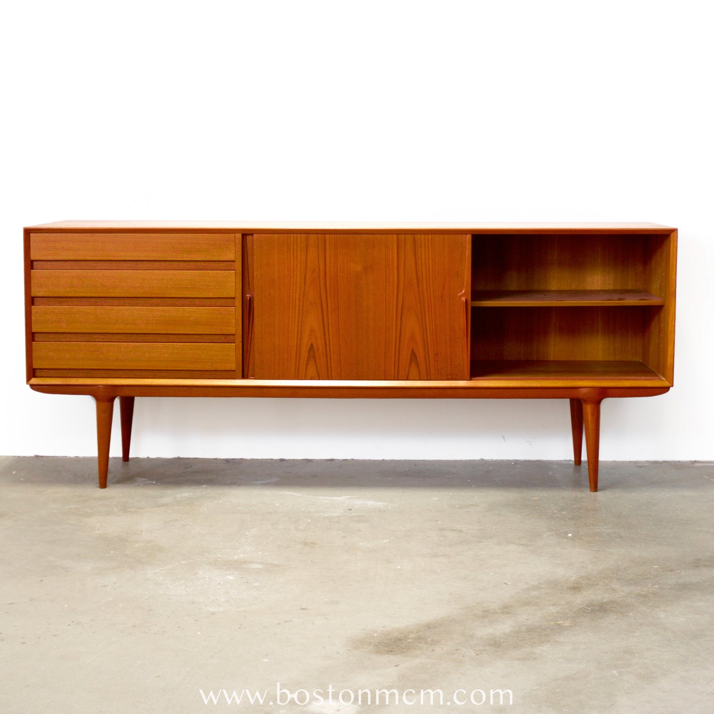 Omann Jun. Møbelfabrik Model 18 Teak Sideboard Designed by Gunni Omann - #A2247