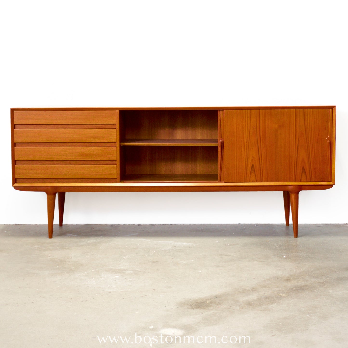 Omann Jun. Møbelfabrik Model 18 Teak Sideboard Designed by Gunni Omann - #A2247