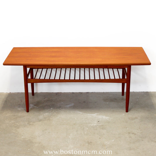 Danish Teak “Surfboard” Coffee Table - #A2158