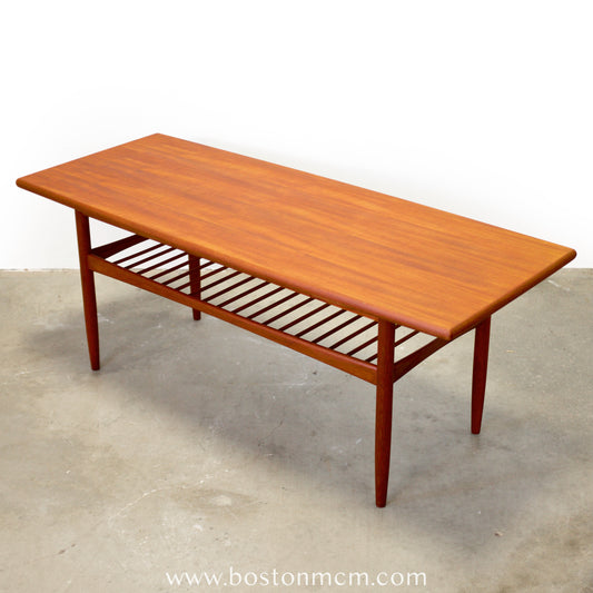 Danish Teak “Surfboard” Coffee Table - #A2158