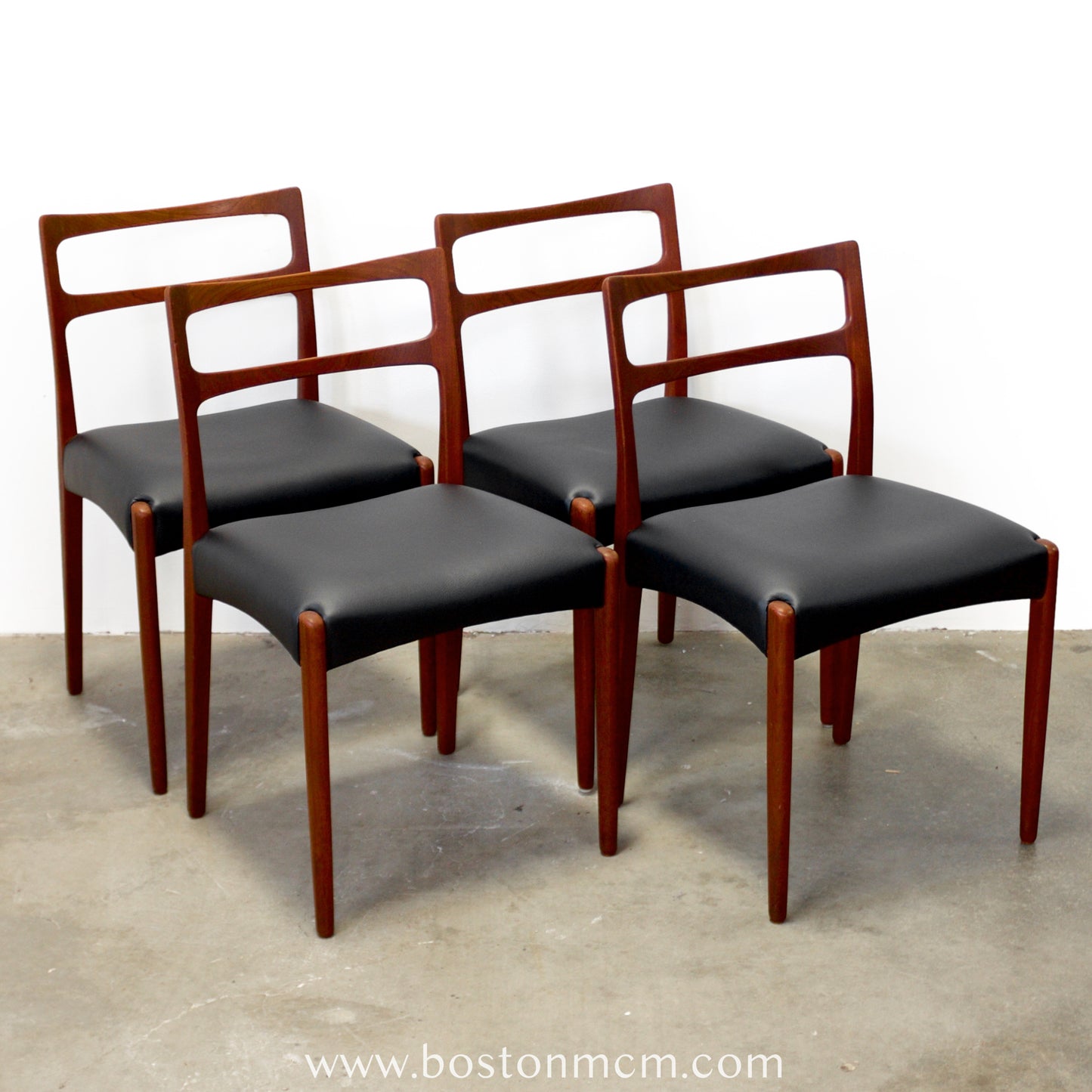 Danish Teak Dining Chairs, Attributed to Johannes Andersen - #A2191