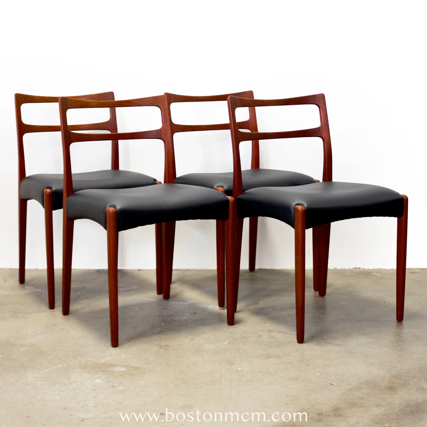 Danish Teak Dining Chairs, Attributed to Johannes Andersen - #A2191