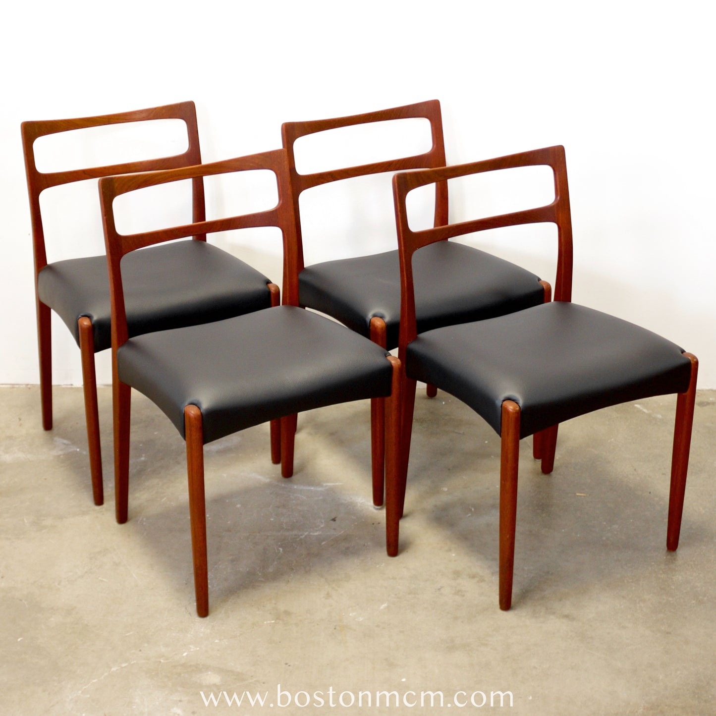 Danish Teak Dining Chairs, Attributed to Johannes Andersen - #A2191