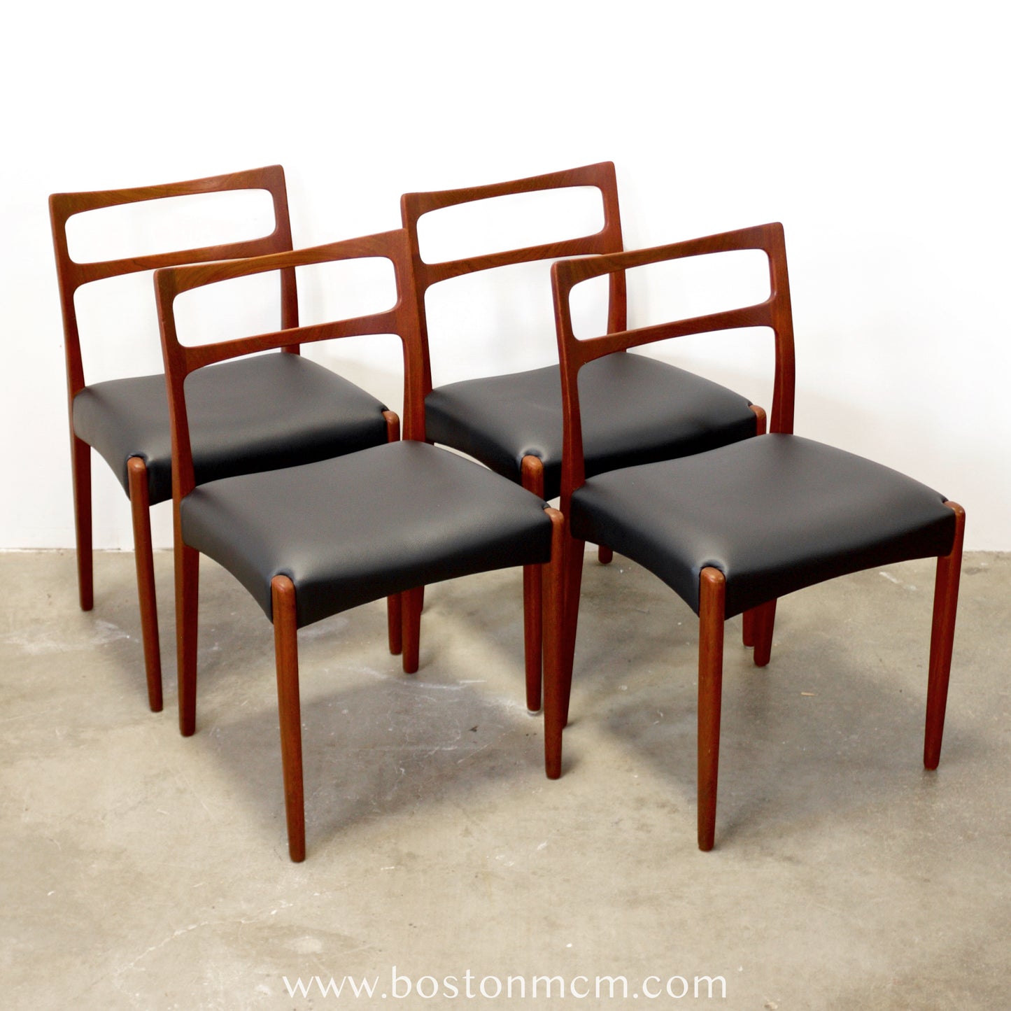 Danish Teak Dining Chairs, Attributed to Johannes Andersen - #A2191