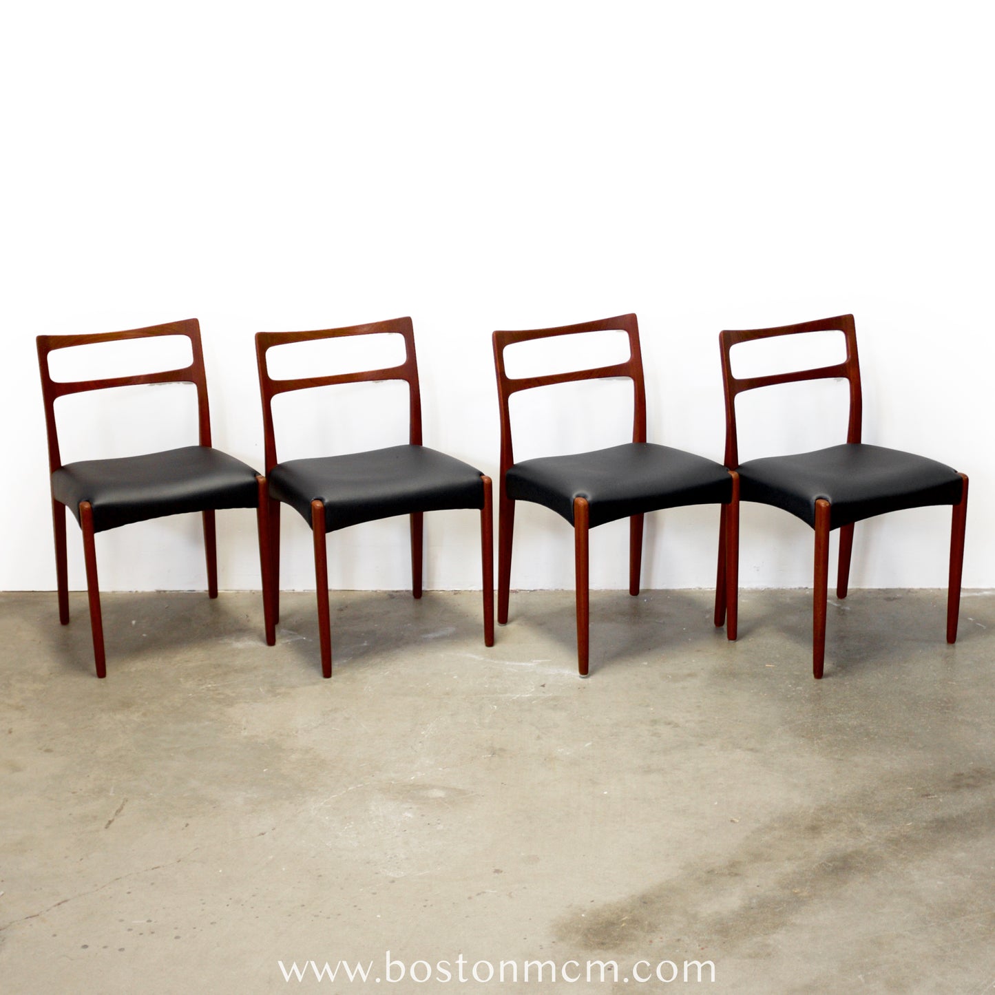 Danish Teak Dining Chairs, Attributed to Johannes Andersen - #A2191