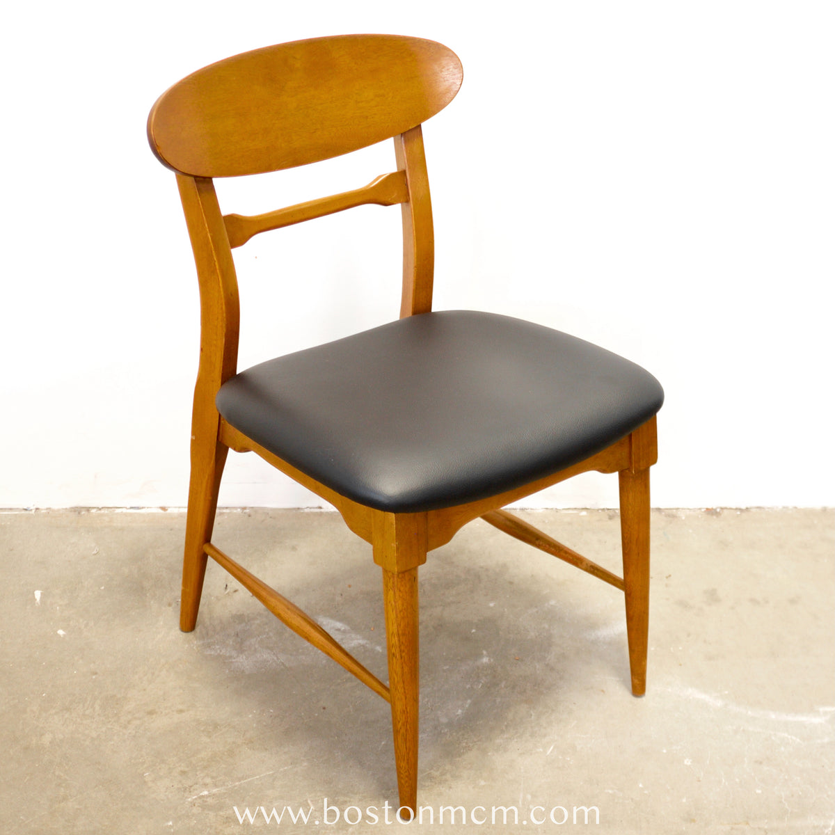 Lane “Copenhagen” Set of 5 Walnut Dining Chairs - #A1833