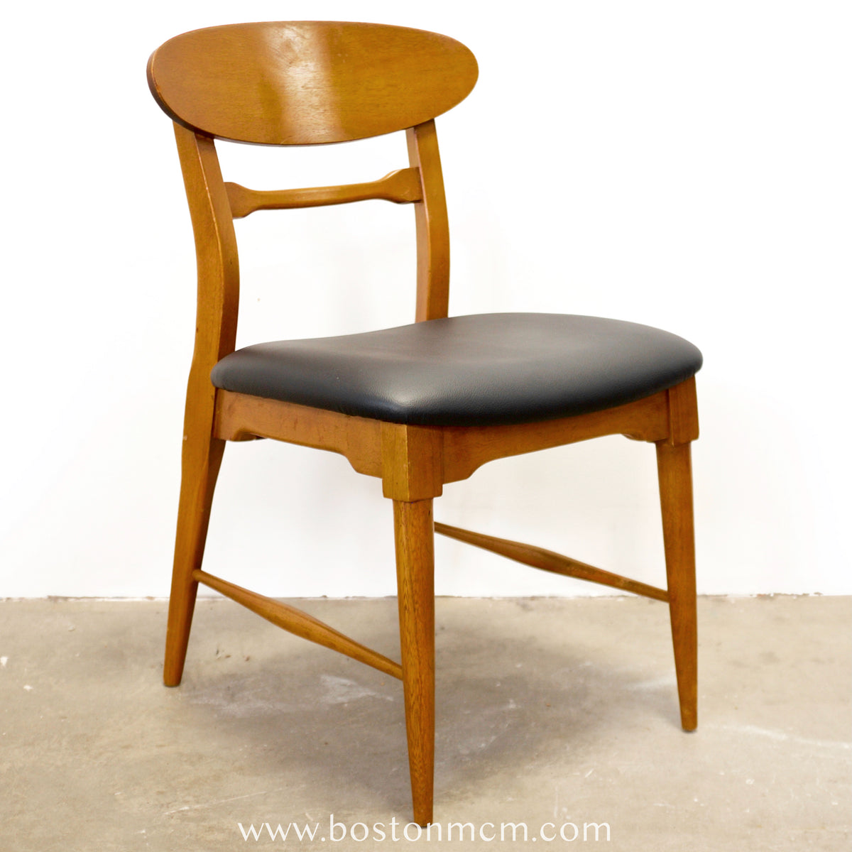 Lane “Copenhagen” Set of 5 Walnut Dining Chairs - #A1833