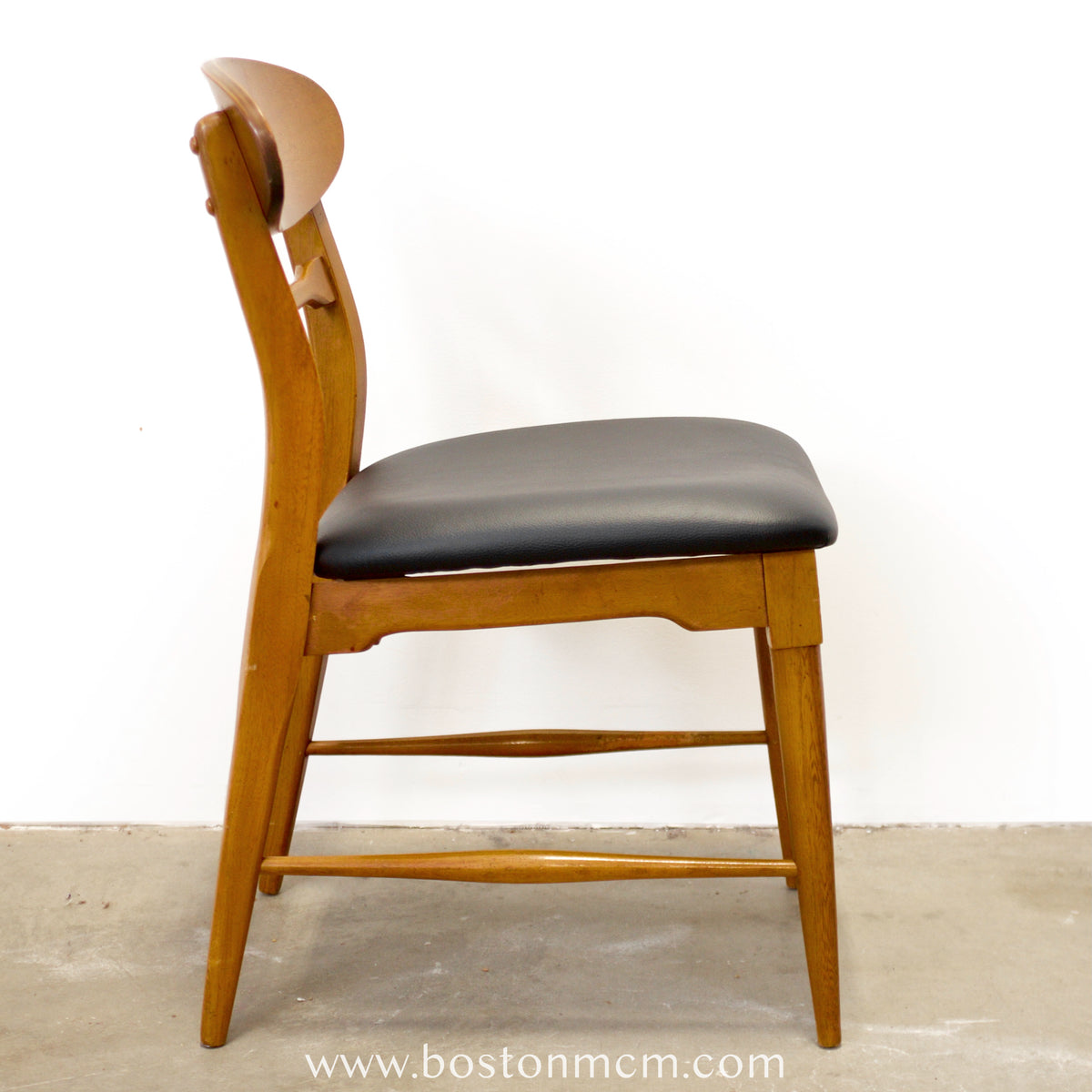 Lane “Copenhagen” Set of 5 Walnut Dining Chairs - #A1833