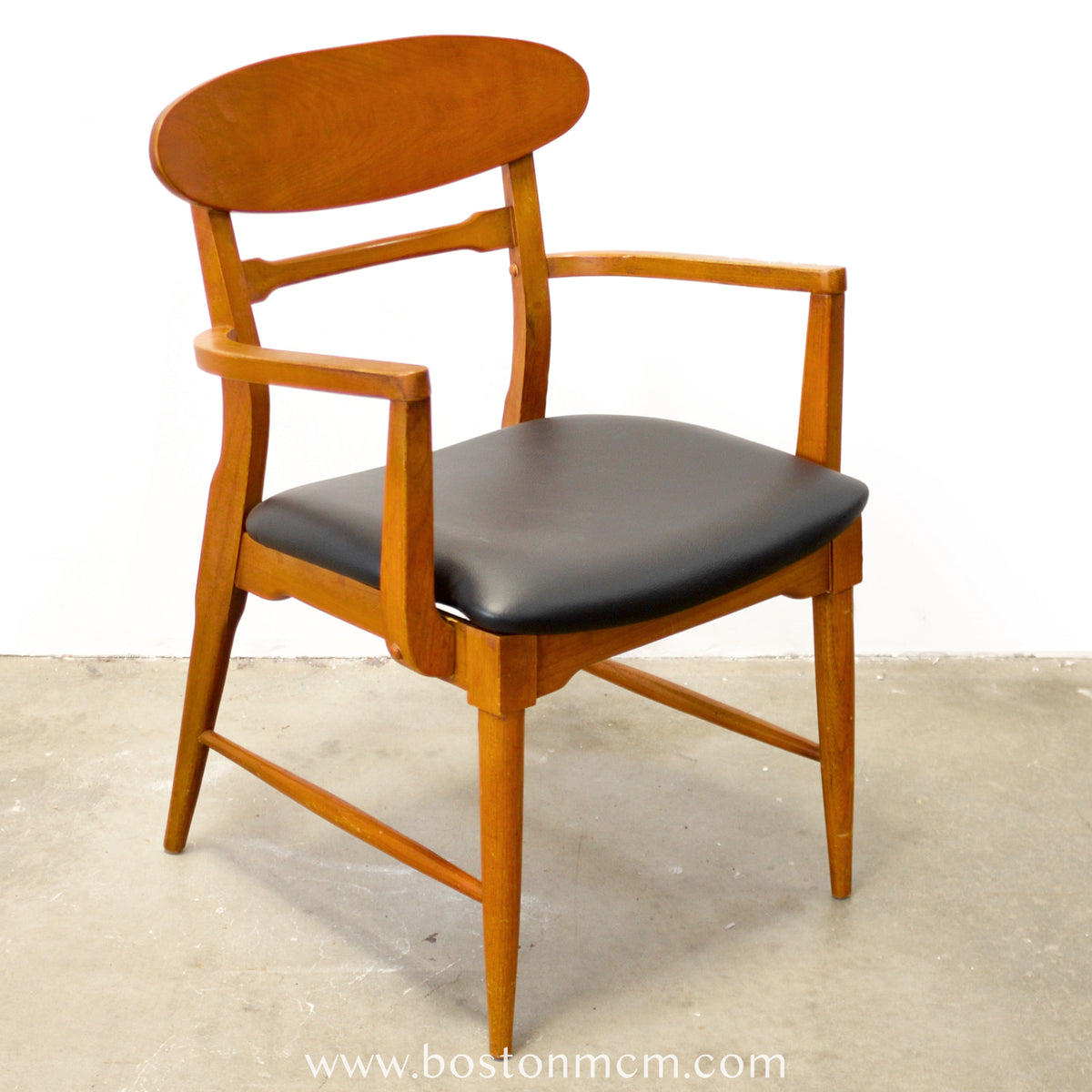 Lane “Copenhagen” Set of 5 Walnut Dining Chairs - #A1833