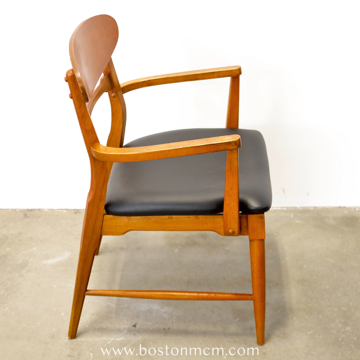 Lane “Copenhagen” Set of 5 Walnut Dining Chairs - #A1833