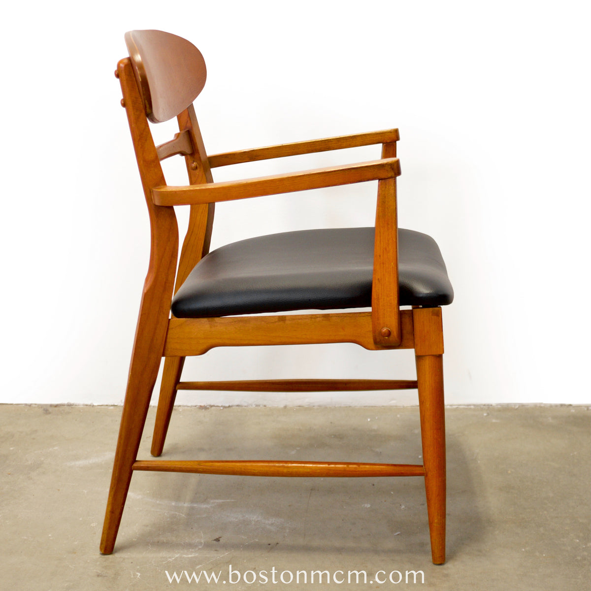 Lane “Copenhagen” Set of 5 Walnut Dining Chairs - #A1833