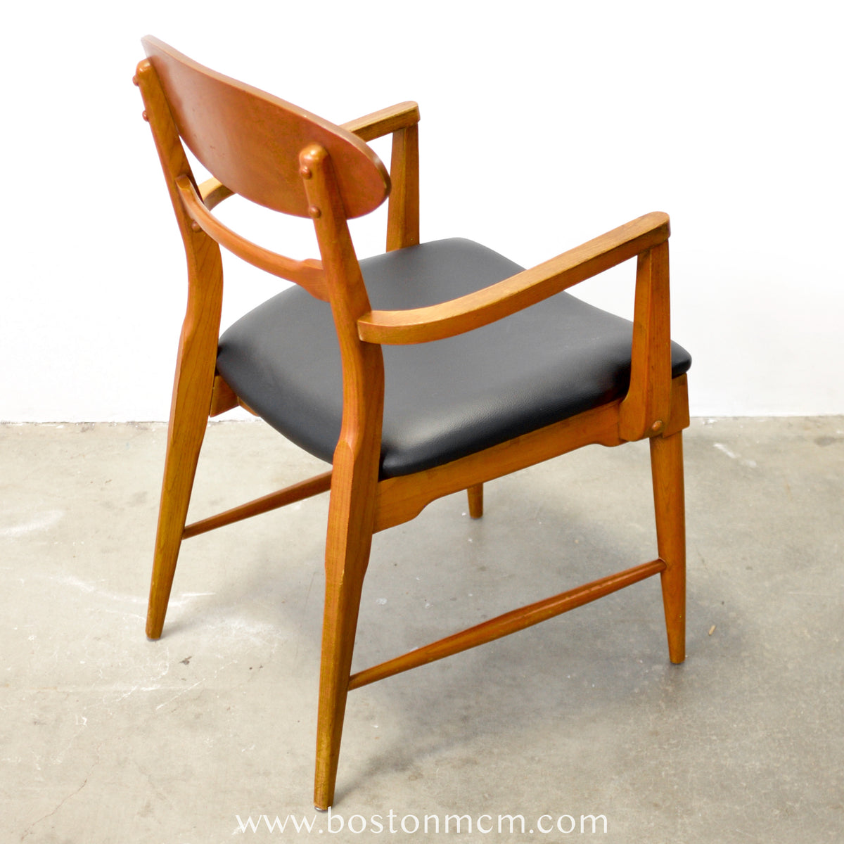 Lane “Copenhagen” Set of 5 Walnut Dining Chairs - #A1833
