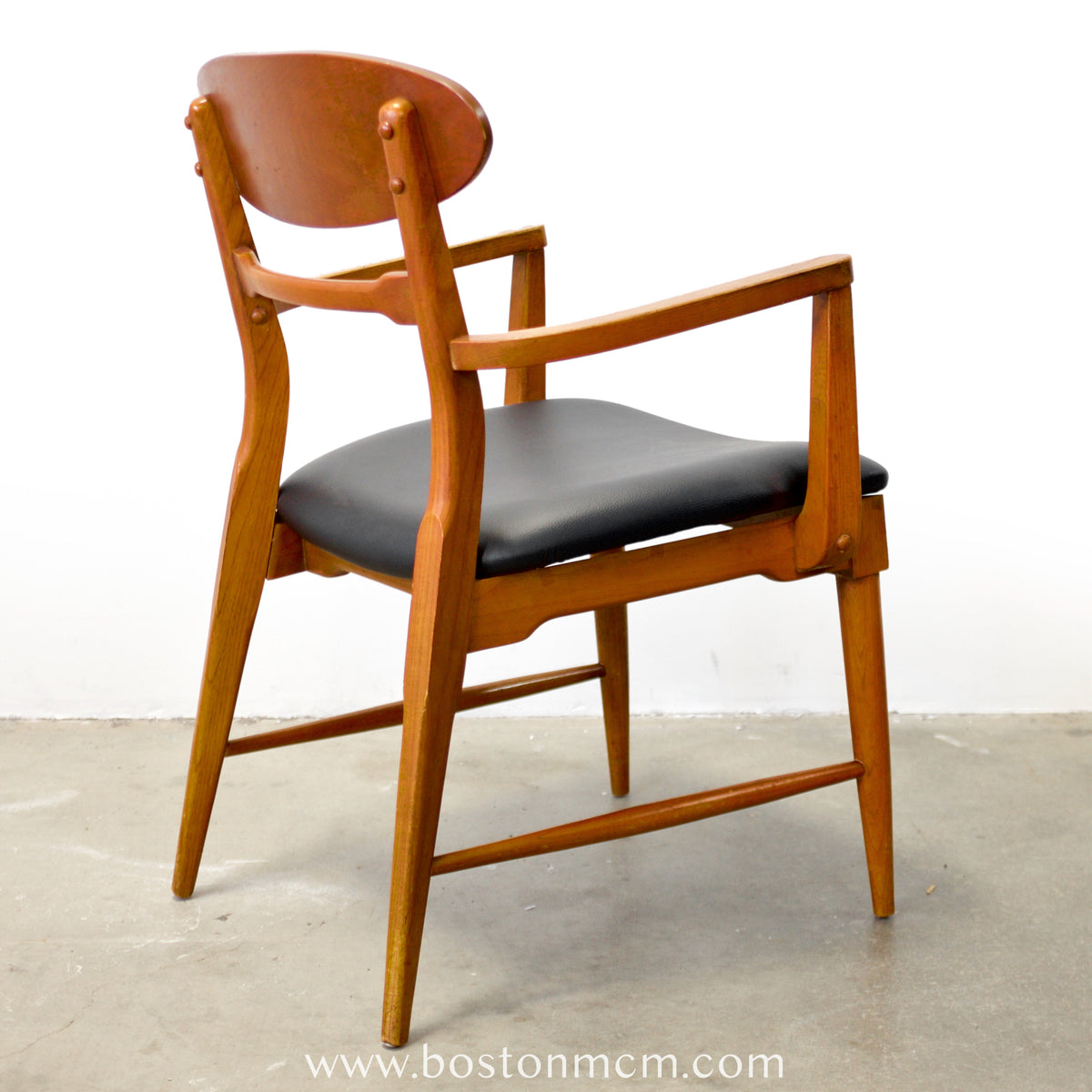 Lane “Copenhagen” Set of 5 Walnut Dining Chairs - #A1833