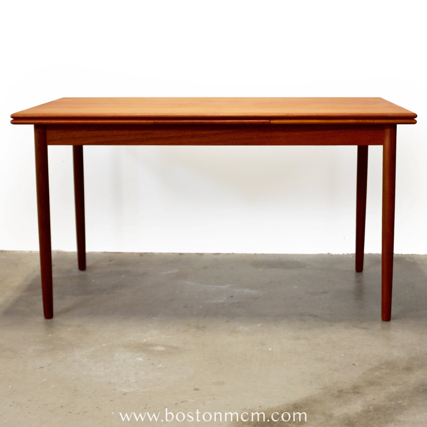 Danish Teak Draw Leaf Dining Table - #A2115