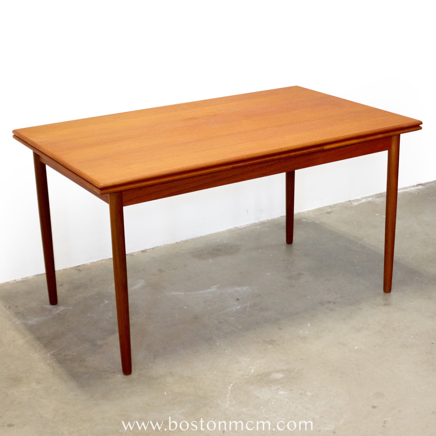 Danish Teak Draw Leaf Dining Table - #A2115