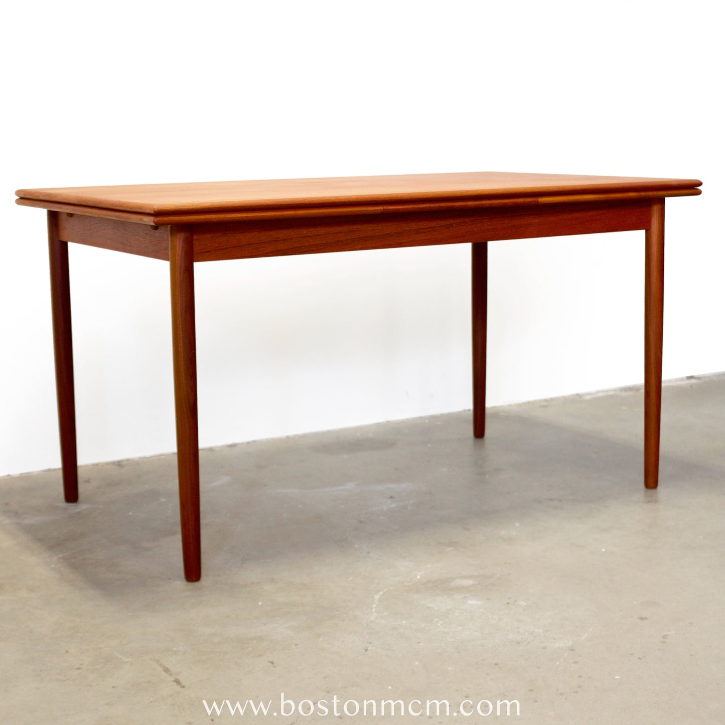 Danish Teak Draw Leaf Dining Table - #A2115