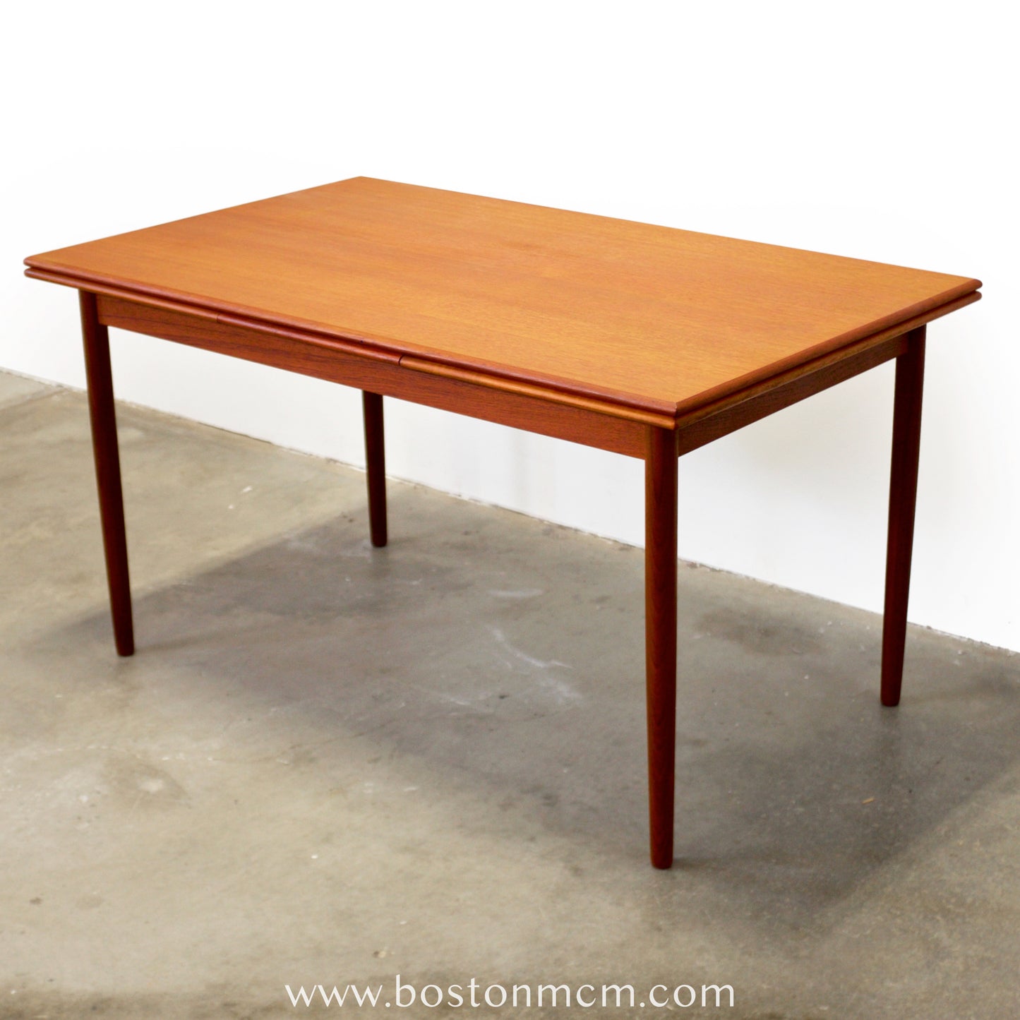 Danish Teak Draw Leaf Dining Table - #A2115