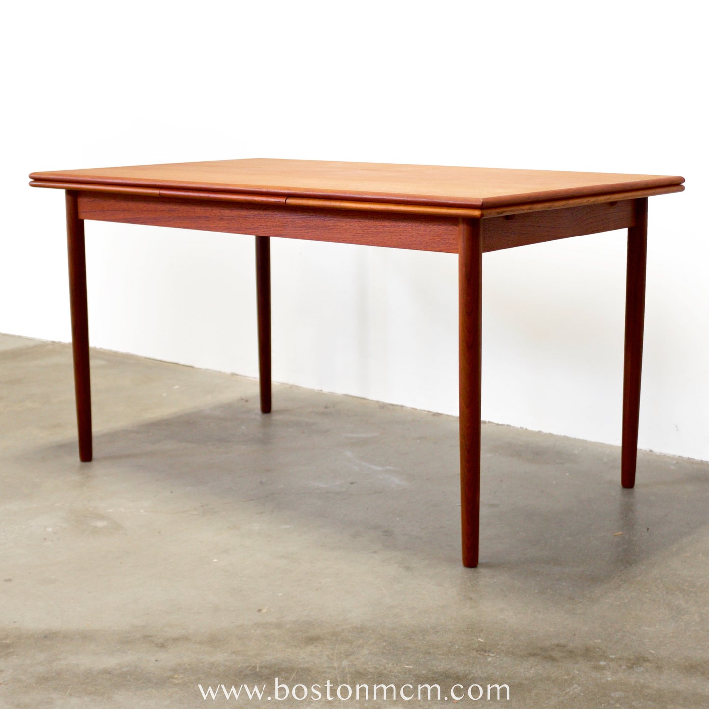 Danish Teak Draw Leaf Dining Table - #A2115